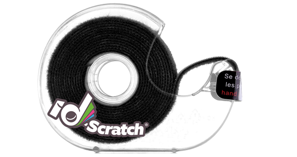 Eco-scratch cable black tie 10m velcro PATCHSEE